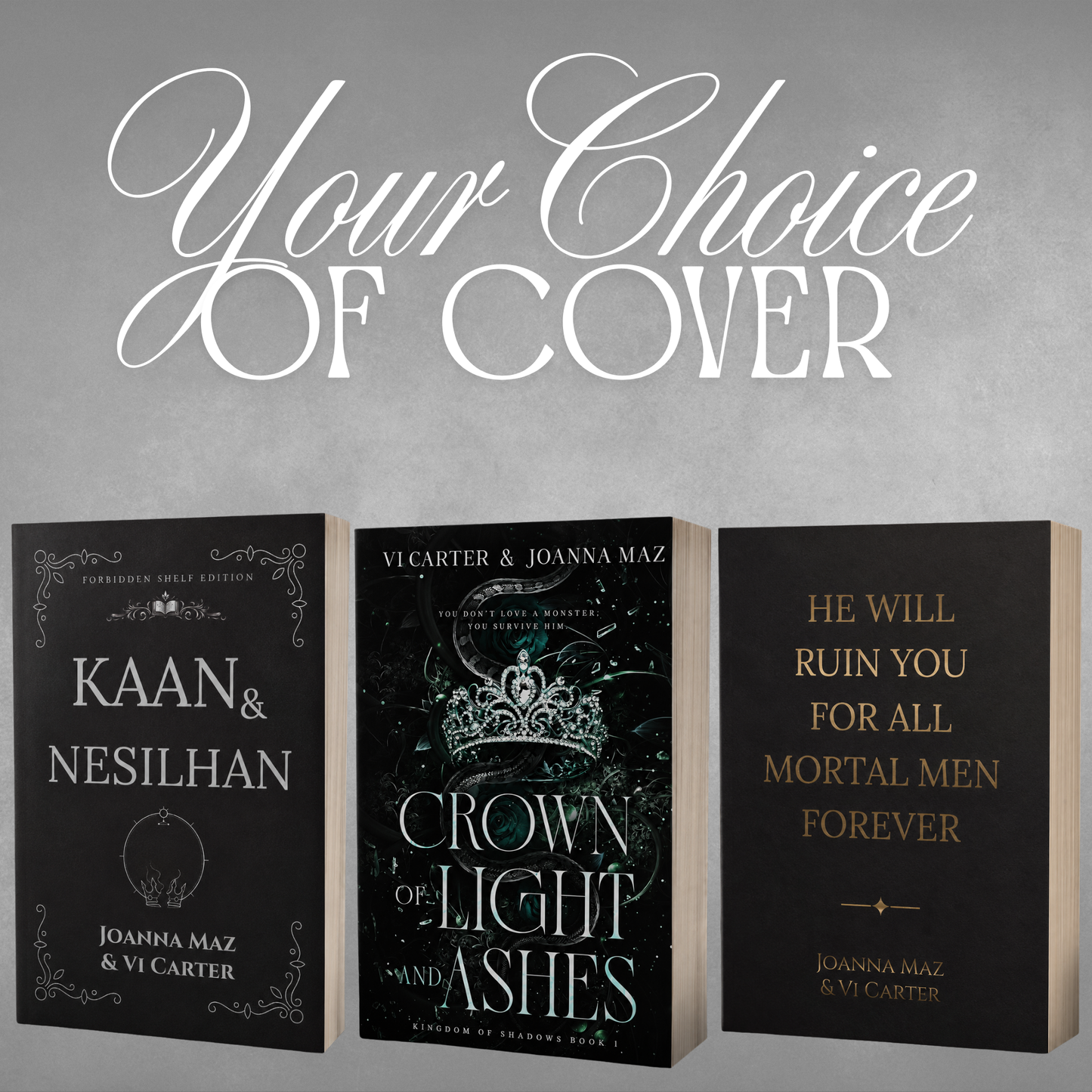 Pre-Order: Crown of Light and Ashes - Your Choice of Cover
